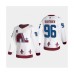 Men Colorado Avalanche #96 Mikko Rantanen White 2022 Stanley Cup Final Patch Reverse Retro Stitched Jersey