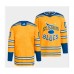 Men St. Louis Blues Blank Yellow 2022-23 Reverse Retro Stitched Jersey