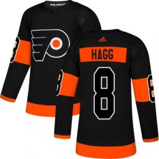 Men Adidas Philadelphia Flyers #8 Robert Hagg Premier Black Alternate NHL Jersey