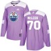 Men Adidas Edmonton Oilers #70 Ryan McLeod Authentic Purple Fights Cancer Practice NHL Jersey