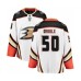 Men Anaheim Ducks #50 Benoit-Olivier Groulx Authentic White Away Fanatics Branded Breakaway NHL Jersey