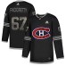 Men Adidas Montreal Canadiens #67 Max Pacioretty Black Authentic Classic Stitched NHL Jersey