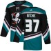 Men Adidas Anaheim Ducks #37 Nick Ritchie Authentic Black Teal Third NHL Jersey