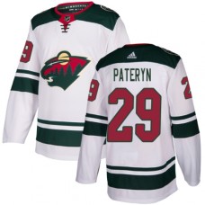 Men Adidas Minnesota Wild #29 Greg Pateryn Authentic White Away NHL Jersey