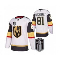 Men Vegas Golden Knights #81 Jonathan Marchessault White 2023 Stanley Cup Final Stitched Jersey