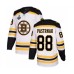 Men Boston Bruins #88 David Pastrnak Authentic White Away 2019 Stanley Cup Final Bound Hockey Jersey