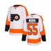 Men Philadelphia Flyers #55 Samuel Morin Authentic White Away Hockey Stitched Jersey