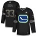 Men Adidas Vancouver Canucks #33 Henrik Sedin Black 1 Authentic Classic Stitched NHL Jersey