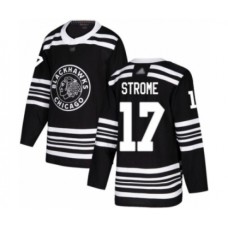 Men Chicago Blackhawks #17 Dylan Strome Authentic Black Alternate Hockey Stitched Jersey