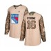 Men New York Rangers #16 Ryan Strome Authentic Camo Veterans Day Practice Hockey Stitched Jersey