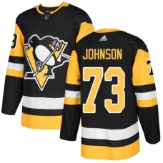 Men Adidas Pittsburgh Penguins #73 Jack Johnson Premier Black Home NHL Jersey