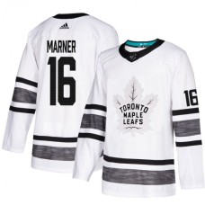 Men Adidas Toronto Maple Leafs #16 Mitchell Marner White 2019 All-Star Game Parley Authentic Stitched NHL Jersey