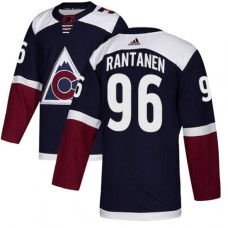 Men Adidas Colorado Avalanche #96 Mikko Rantanen Authentic Navy Blue Alternate NHL Jersey