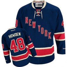 Men Reebok New York Rangers #48 Brett Howden Authentic Navy Blue Third NHL Jersey