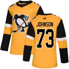 Men Adidas Pittsburgh Penguins #73 Jack Johnson Premier Gold Alternate NHL Jersey