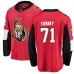 Men Ottawa Senators #71 Chris Tierney Fanatics Branded Red Home Breakaway NHL Jersey