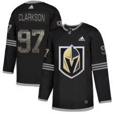 Men Adidas Vegas Golden Knights #97 David Clarkson Black Authentic Classic Stitched NHL Jersey