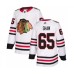 Men Chicago Blackhawks #65 Andrew Shaw Authentic White Away Hockey Stitched Jersey