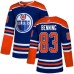 Men Adidas Edmonton Oilers #83 Matt Benning Premier Royal Blue Alternate NHL Jersey