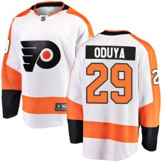 Men Philadelphia Flyers #29 Johnny Oduya Fanatics Branded White Away Breakaway NHL Jersey