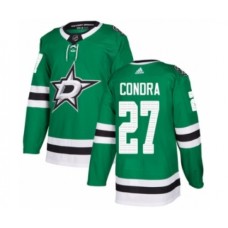 Men Adidas Dallas Stars #27 Erik Condra Premier Green Home NHL Jersey