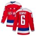 Men Adidas Washington Capitals #6 Michal Kempny Authentic Red Alternate NHL Jersey