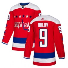 Men Adidas Washington Capitals #9 Dmitry Orlov Authentic Red Alternate NHL Jersey