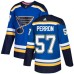 Men Adidas St. Louis Blues #57 David Perron Authentic Royal Blue Home NHL Jersey