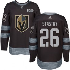 Men Adidas Vegas Golden Knights #26 Paul Stastny Authentic Black 1917-2017 100th Anniversary NHL Jersey