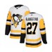 Men Pittsburgh Penguins #27 Nick Bjugstad Authentic White Away Hockey Stitched Jersey