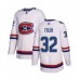 Men Montreal Canadiens #32 Christian Folin Authentic White 2017 100 Classic Hockey Stitched Jersey