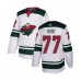 Men Minnesota Wild #77 Brad Hunt Authentic White Away Hockey Stitched Jersey