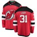 Men New Jersey Devils #31 Eddie Lack Fanatics Branded Red Home Breakaway NHL Jersey