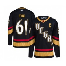 Men Vegas Golden Knights #61 Mark Stone Black 2022-23 Reverse Retro Stitched Jersey