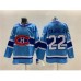 Men Montreal Canadiens #22 Cole Caufield 2022-23 Reverse Retro Stitched Jersey