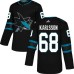 Men Adidas San Jose Sharks #68 Melker Karlsson Premier Black Alternate NHL Jersey