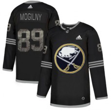 Men Adidas Buffalo Sabres #89 Alexander Mogilny Black Authentic Classic Stitched NHL Jersey