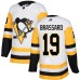 Men Adidas Pittsburgh Penguins #19 Derick Brassard Authentic White Away NHL Jersey