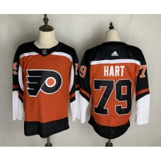 Men Philadelphia Flyers #79 Carter Hart Orange Home Breakaway Hockey Stitched Jersey