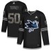 Men Adidas San Jose Sharks #50 Chris Tierney Black Authentic Classic Stitched NHL Jersey