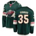 Men Minnesota Wild #35 Andrew Hammond Authentic Green Home Fanatics Branded Breakaway NHL Jersey