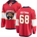 Men Florida Panthers #68 Mike Hoffman Authentic Red Home Fanatics Branded Breakaway NHL Jersey