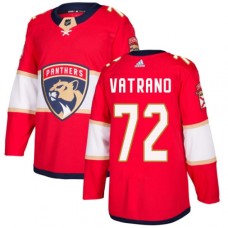 Men Adidas Florida Panthers #72 Frank Vatrano Authentic Red Home NHL Jersey