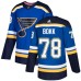 Men Adidas St. Louis Blues #78 Dominik Bokk Authentic Royal Blue Home NHL Jersey