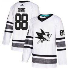 Men Adidas San Jose Sharks #88 Brent Burns White 2019 All-Star Game Parley Authentic Stitched NHL Jersey