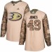 Men Adidas Anaheim Ducks #49 Max Jones Authentic Camo Veterans Day Practice NHL Jersey