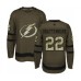 Men Tampa Bay Lightning #22 Kevin Shattenkirk Authentic Green Salute to Service Hockey Stitched Jersey