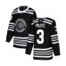 Men Chicago Blackhawks #3 Pierre Pilote Authentic Black Alternate Hockey Stitched Jersey