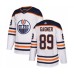 Men Edmonton Oilers #89 Sam Gagner Authentic White Away Hockey Stitched Jersey