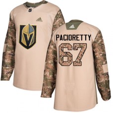 Men Adidas Vegas Golden Knights #67 Max Pacioretty Authentic Camo Veterans Day Practice NHL Jersey